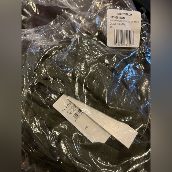 Nordstrom Maxi dress in Olive Green Size 1X NWT - Picture 10 of 11